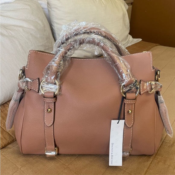 NWT Dooney and Bourke Sorrento Satchel in color Bark RARE - Picture 13 of 16